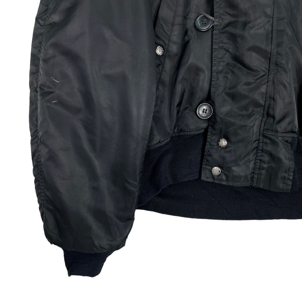 Avirex 🔥 VINTAGE AVIREX US AIR FORCE FUR HOODIE BOMBER JACKET Size US L / EU 52-54 / 3 - 4 Thumbnail