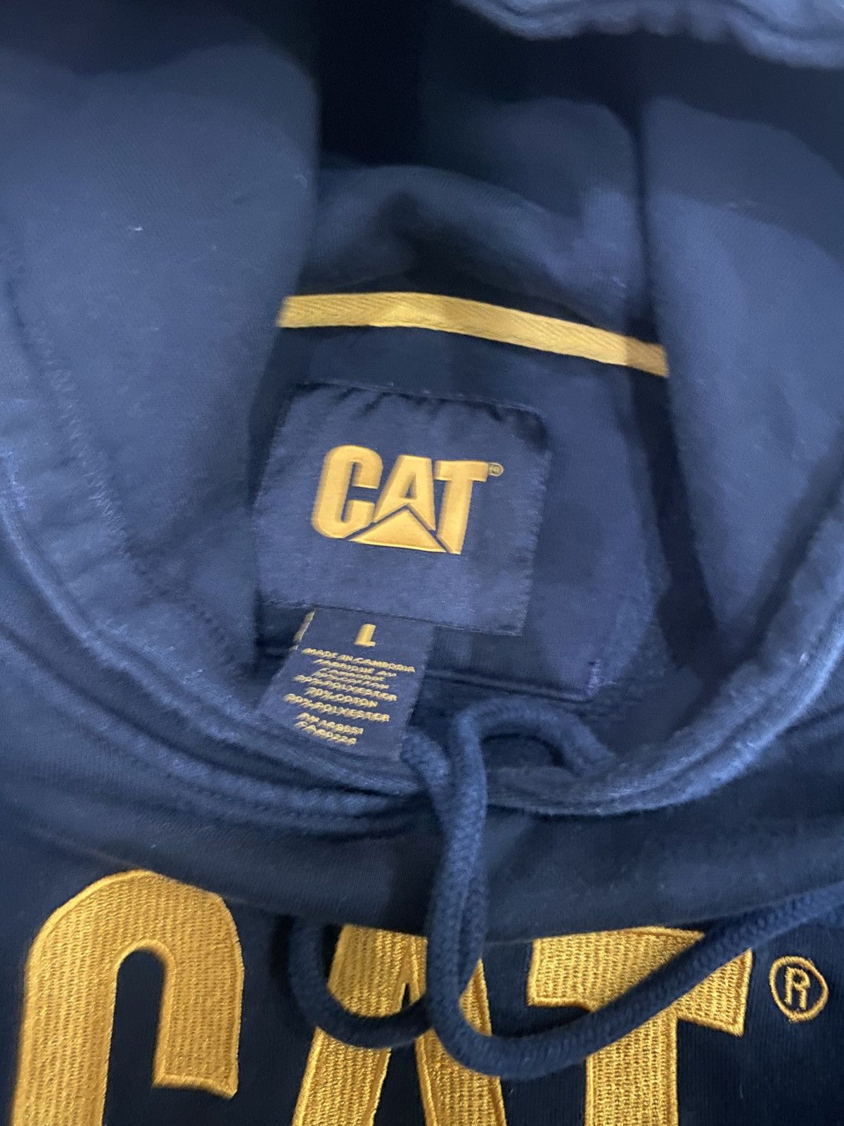 Caterpillar Caterpiller Cat Hoodie Embroidery Logo Size US L / EU 52-54 / 3 - 3 Thumbnail