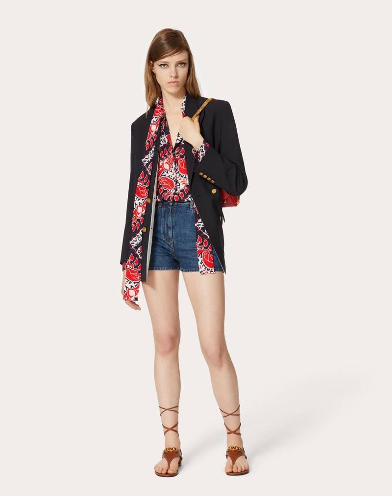 Valentino o1y0326 Patterned Shirt in Multicolor Size L / US 10 / IT 46 - 5 Thumbnail