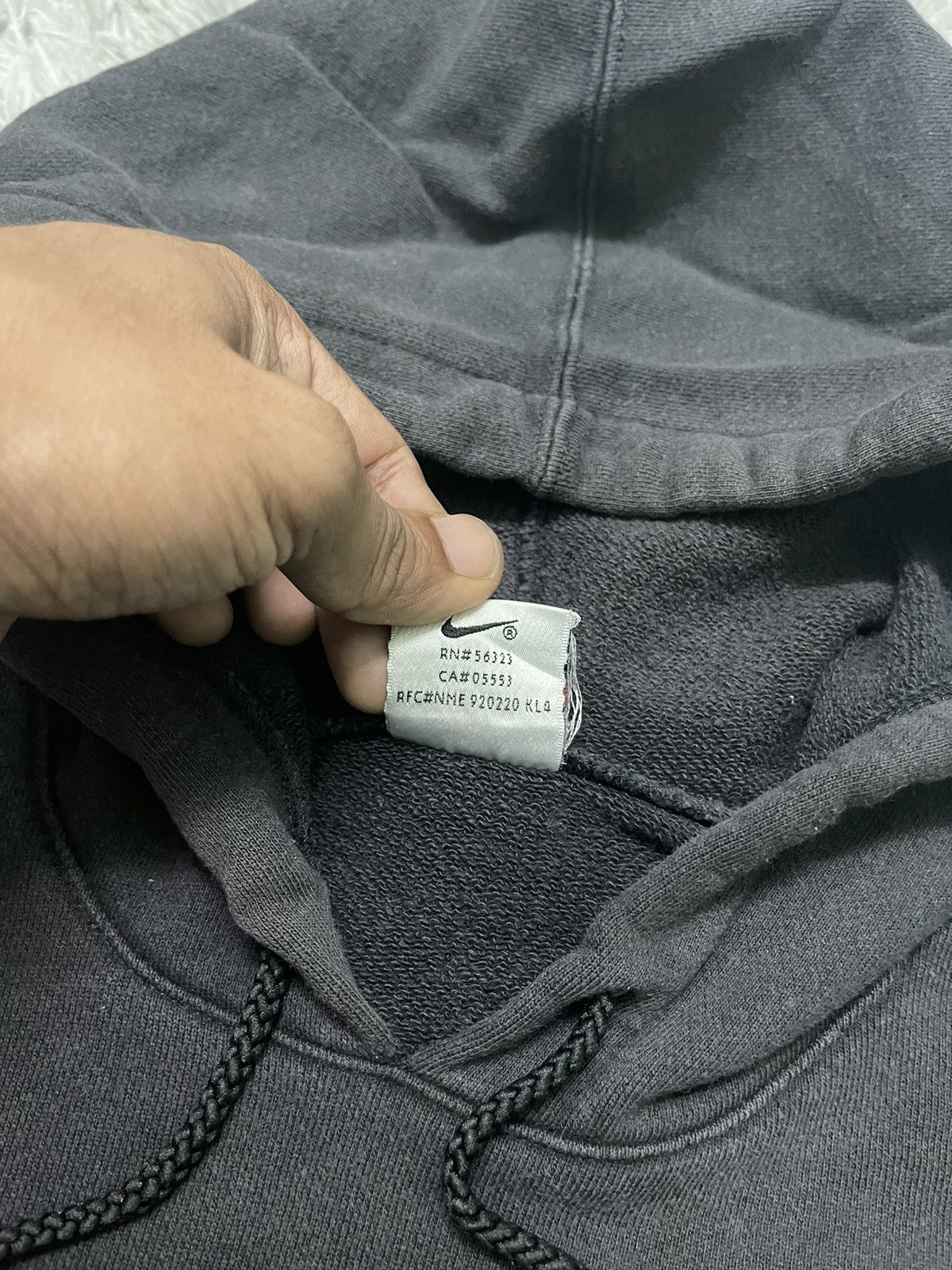 Nike × Vintage 90s NIKE BIG LOGO HOODIE OVERALL FADED Size US M / EU 48-50 / 2 - 7 Thumbnail