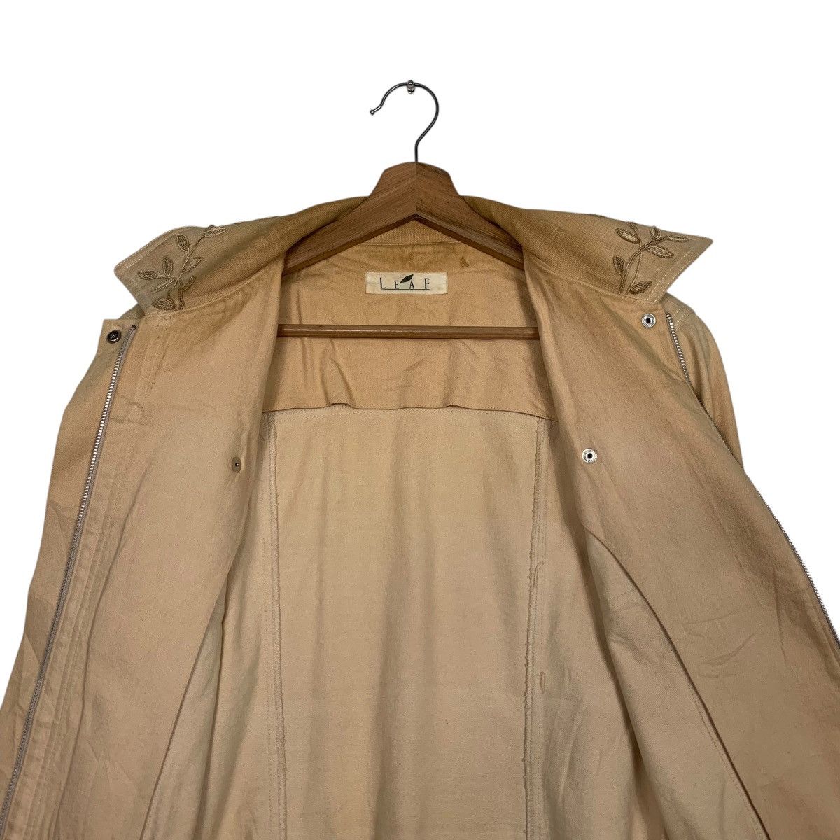 Vintage LEAF Classic Retro Crop Jacket #2675-C120 Size M / US 6-8 / IT 42-44 - 12 Thumbnail