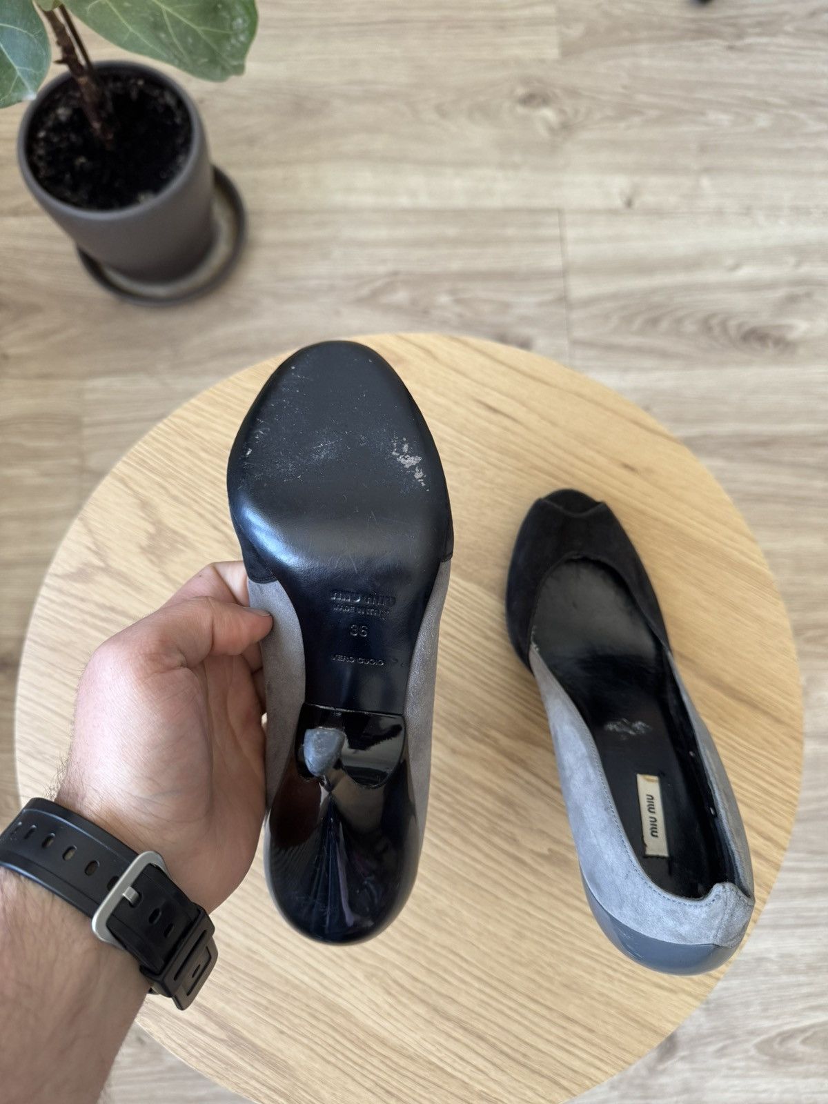Miu Miu Miu Miu Suede Heels Size US 6 / IT 36 - 5 Thumbnail