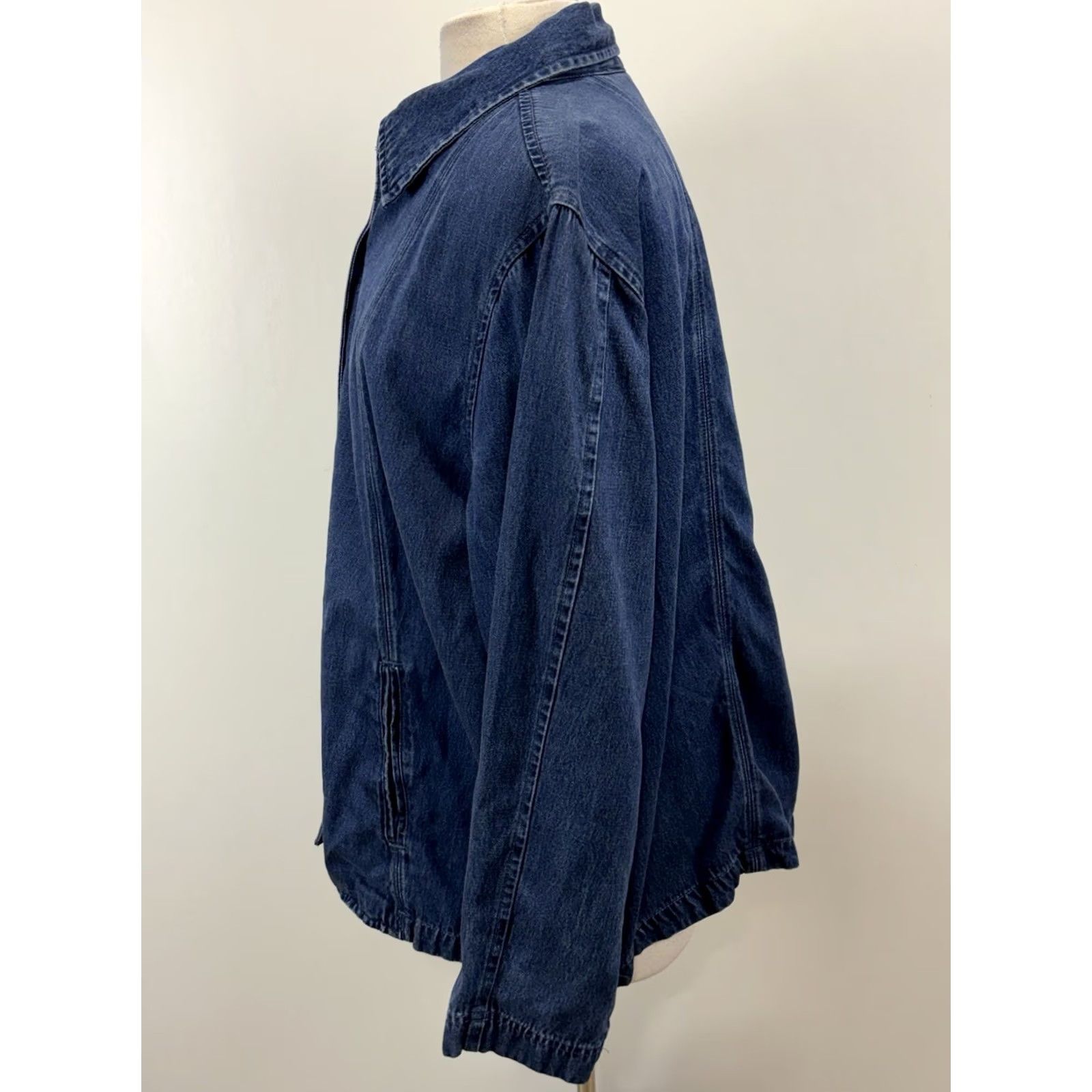 Coldwater Creek Coldwater Creek Denim Chambray Jacket Women’s 2X Plus Blue Button Up Shacket Mens Womens Boys Girls Size XXL / US 16-18 / IT 52-54 - 2 Thumbnail