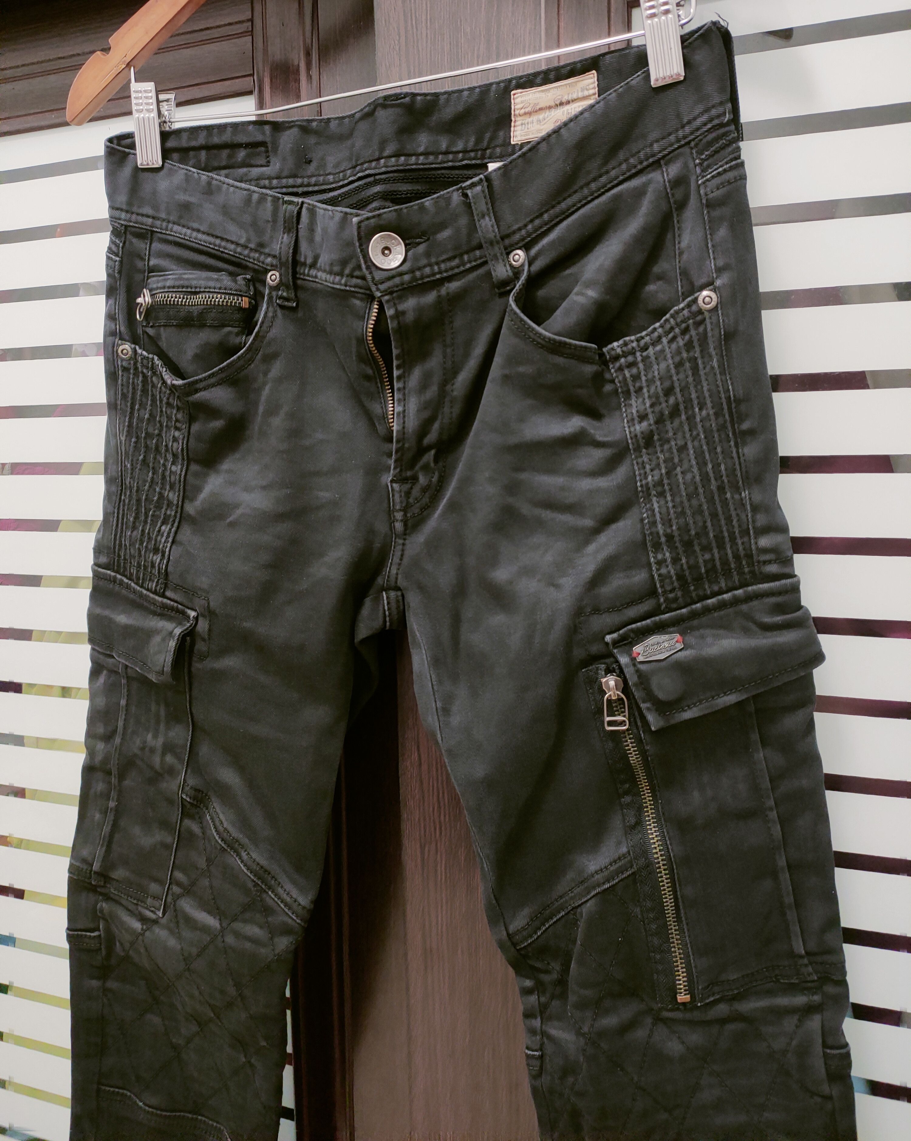 Japanese Brand 💥Buckaroo Biker Pants Slim Fit💥 Size US 29 - 2 Thumbnail