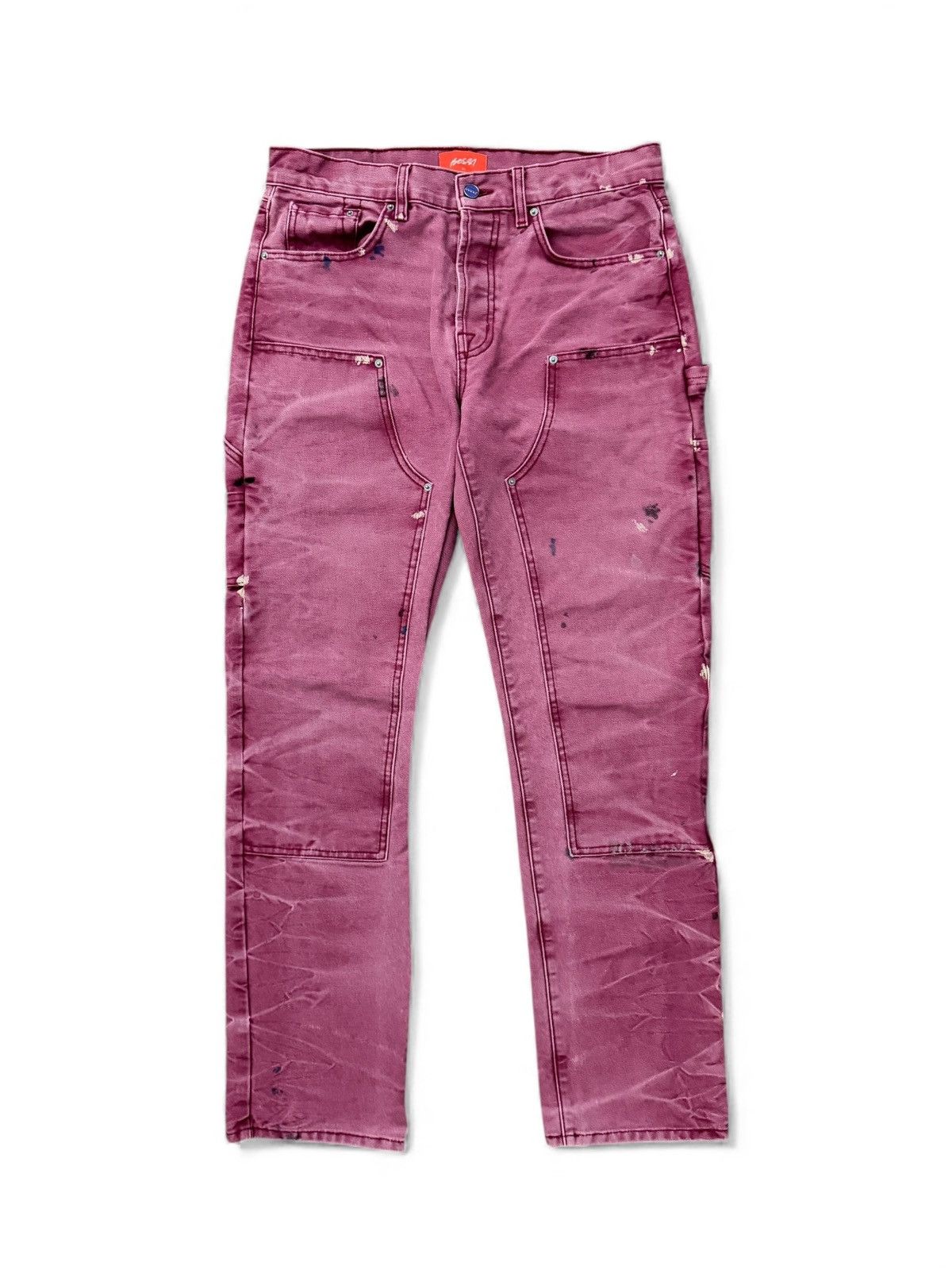 Bossi Vintage Carpenter Painted Jeans