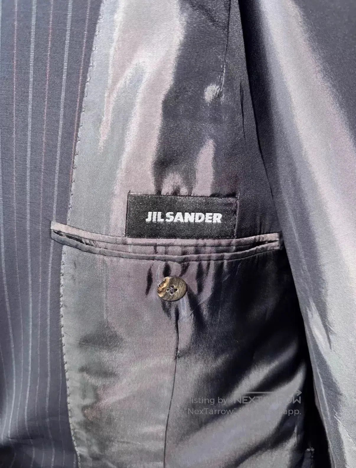 Raf Simons Black Striped Single-Breasted Blazer. Size US M / EU 48-50 / 2 - 5 Thumbnail