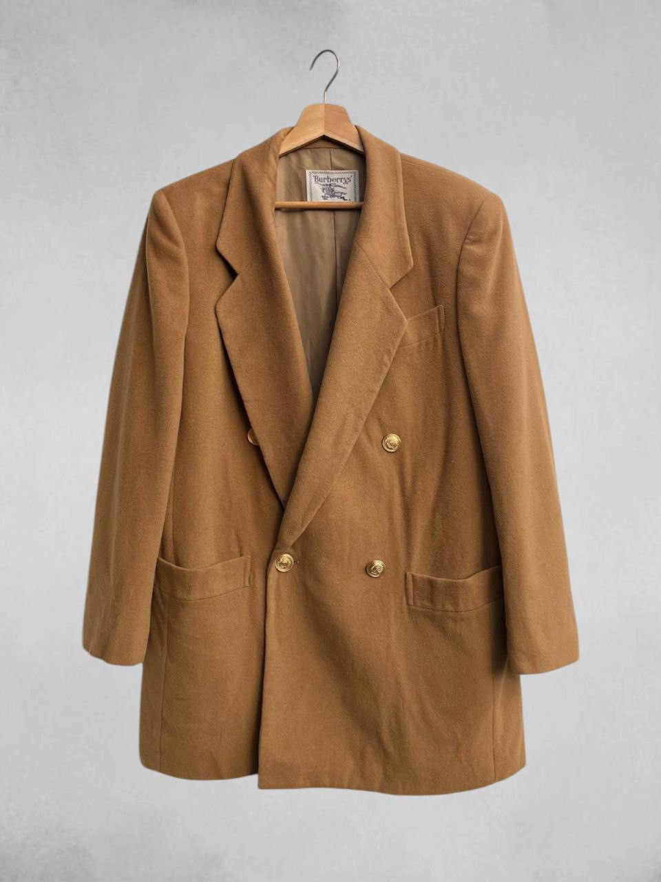 Burberry Vintage Burberrys Gold Tone Buttons Wool Jacket Size L / US 10 / IT 46 - 1 Thumbnail
