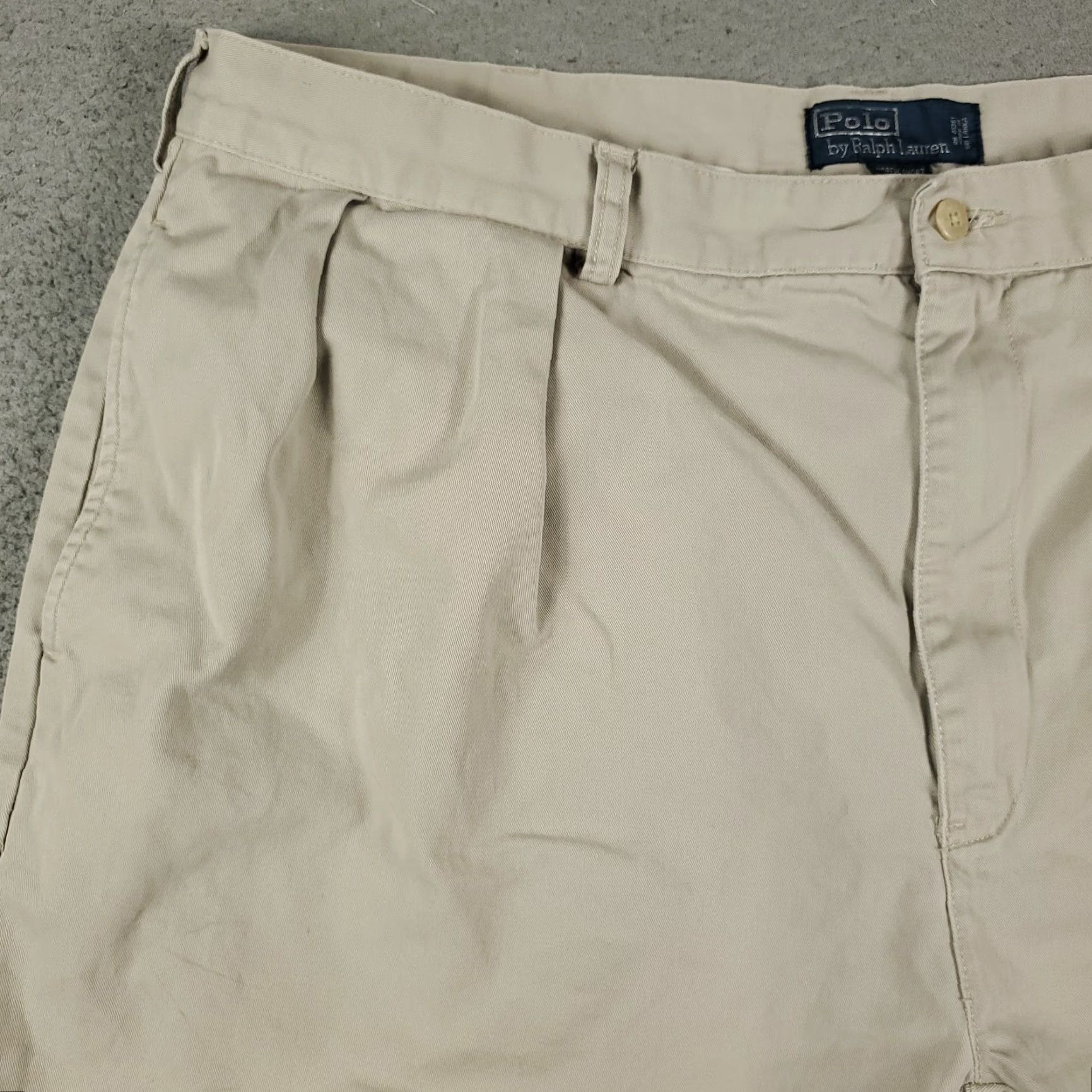 Ralph Lauren Ralph Lauren Chino Shorts Mens Size 42 Beige Cotton Pleated Slash Pockets Regular Fit Mens Size US 42 / EU 58 - 2 Thumbnail