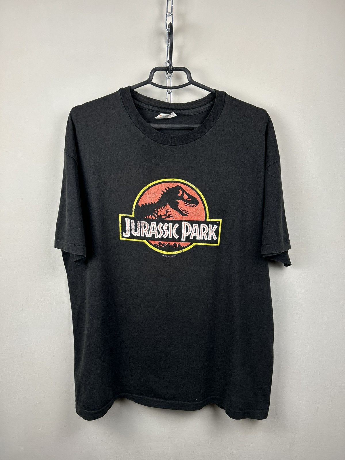 Vintage Vintage 90s Jurassic Park 1992 Movie T shirt Size US XL / EU 56 / 4 - 1 Thumbnail