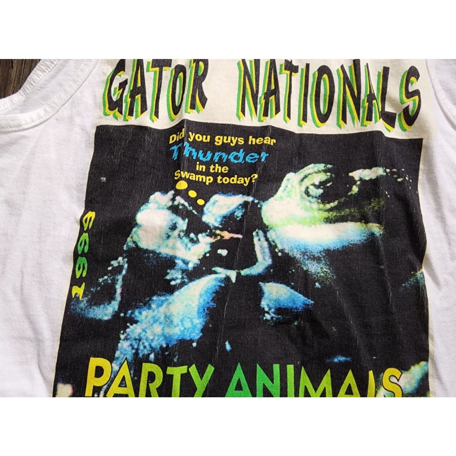 Hanes VINTAGE Hanes Shirt Mens M White Gatornationals Party Animals Double Sided Tank Top T Shirt Size US M / EU 48-50 / 2 - 3 Thumbnail