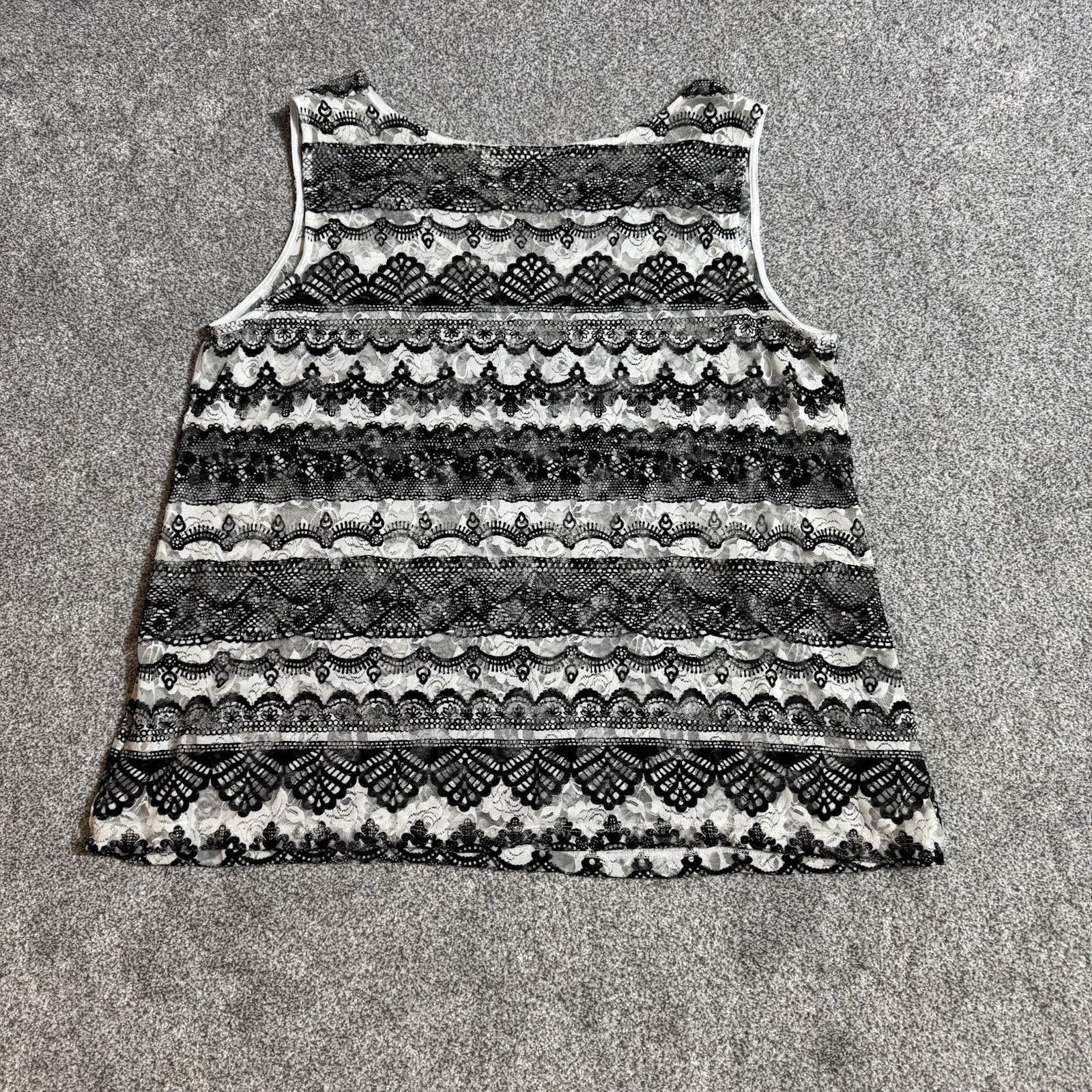 Other Cato Tank Top Womens 22/24 Plus Sheer Lace Boho Romantic Size 3XL / US 20-22 - 6 Thumbnail
