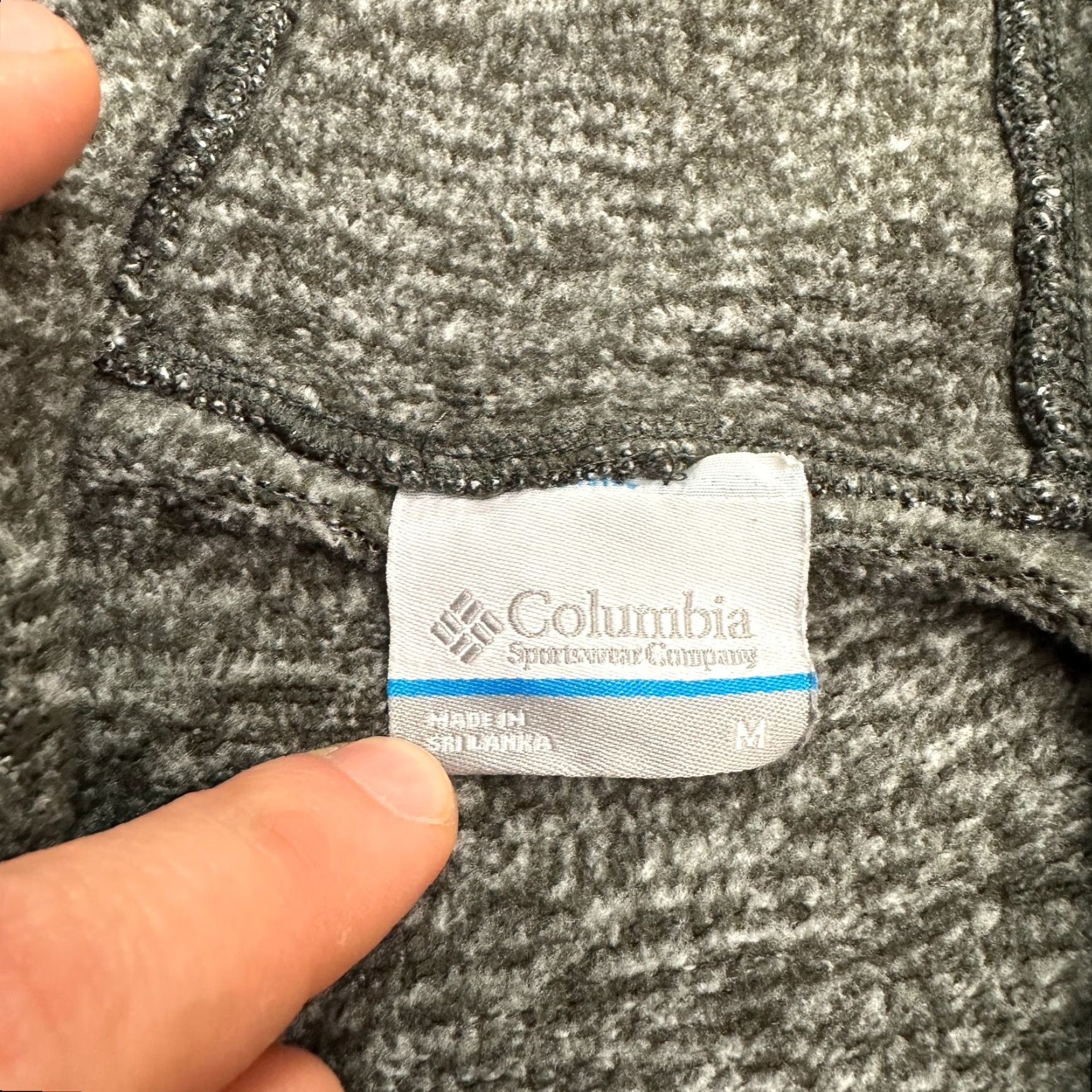 Vintage Columbia Hoodie Womens Medium Gray Pullover Sweatshirt Casual All Seasons Outdoor Hiking Fall Spring Summer Knit Raglan Sleeve Button Front Size M / US 6-8 / IT 42-44 - 6 Thumbnail