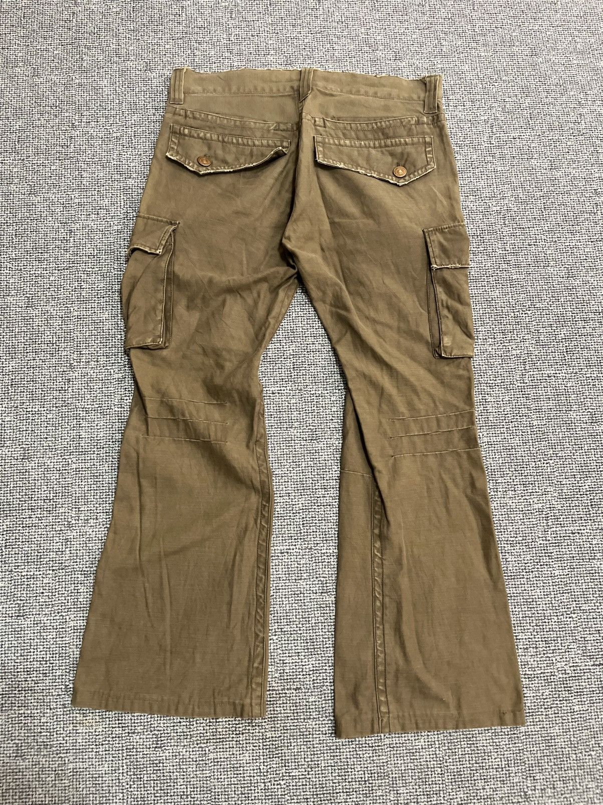 JACKROSE Vintage Jackrose Cargo Flare Pants size 34 inch Size US 34 / EU 50 - 3 Thumbnail
