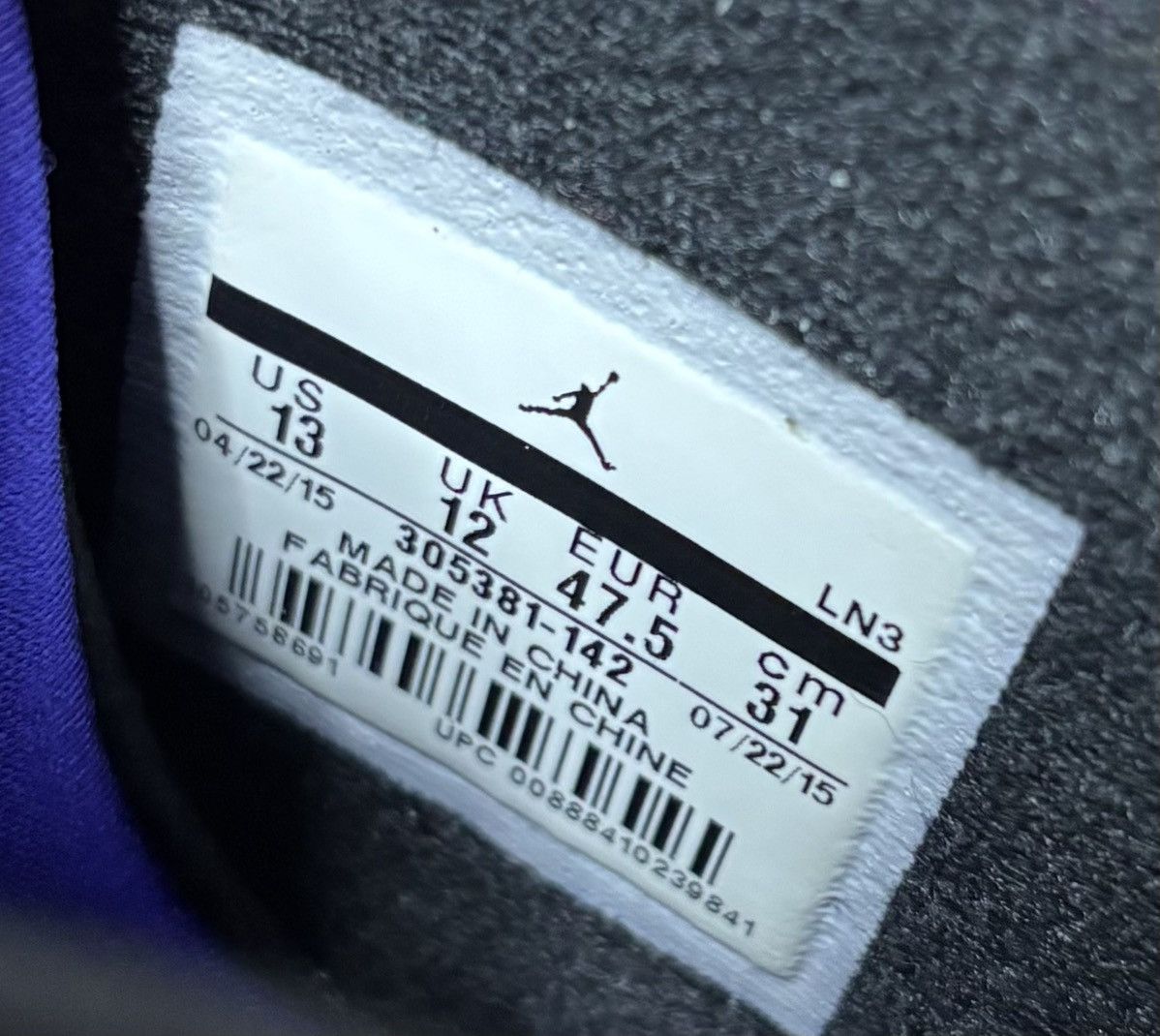 Jordan Brand Air Jordan 8 Three-Peat 2015 Size 13 Size US 13 / EU 46 - 7 Thumbnail