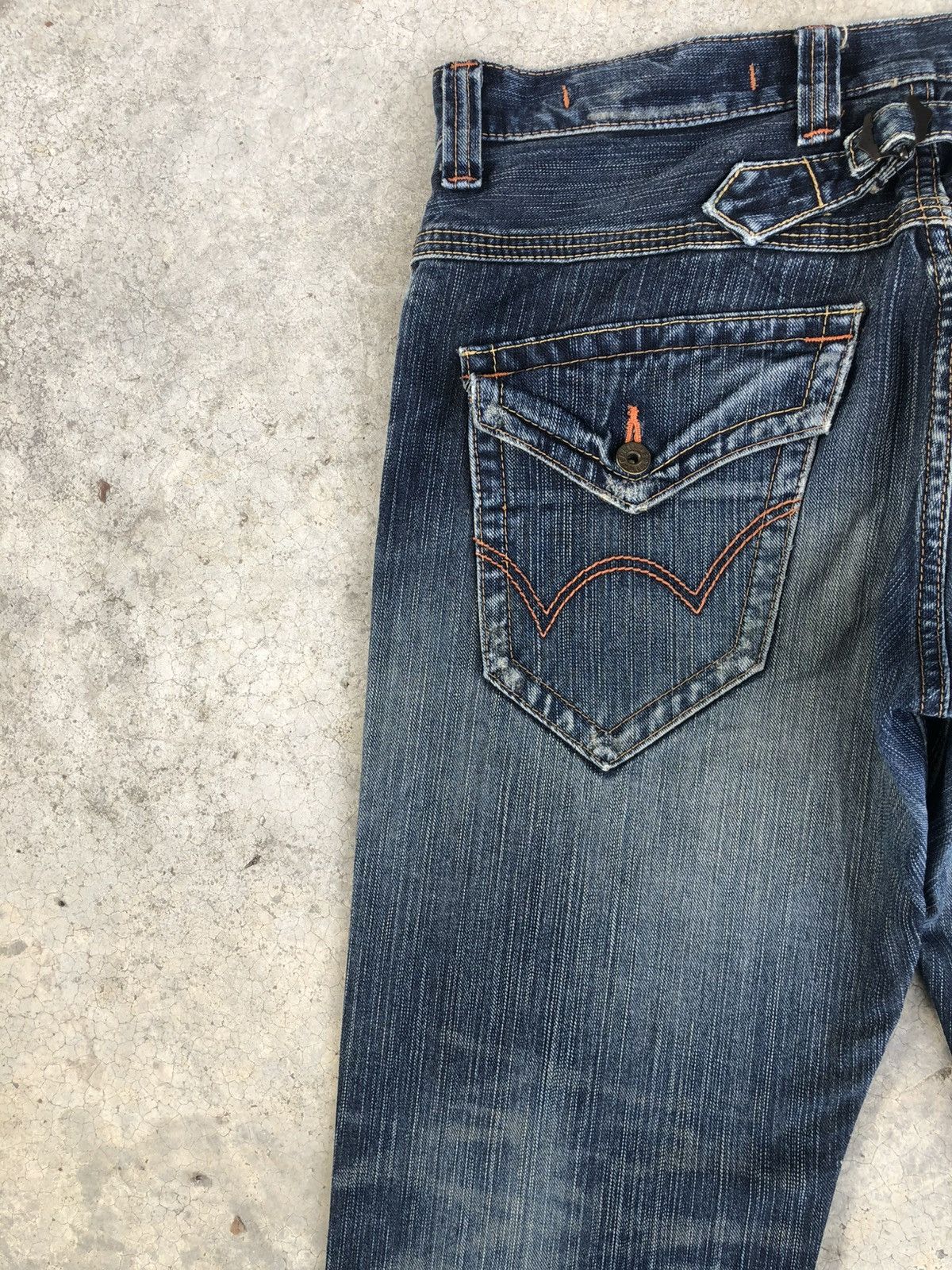 If Six Was Nine Edwin XVS Flared Jeans Bootcut Distressed Jeans Buckle back Size US 34 / EU 50 - 9 Thumbnail