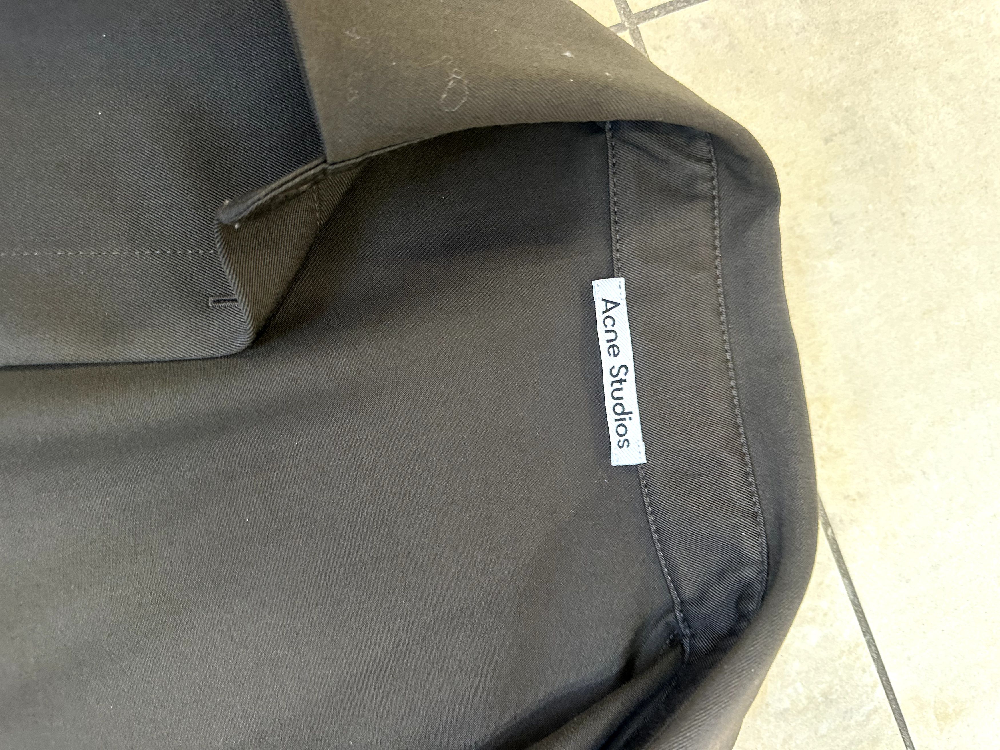 Acne Studios Acne Studios Tie Detail Wool Twill Shirt Size XS / US 0-2 / IT 36-38 - 4 Thumbnail