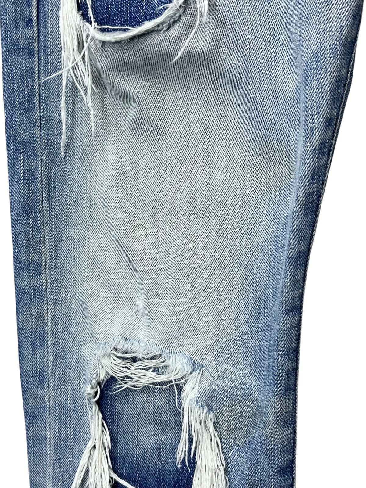 Takeo Kikuchi Vintage TAKEO KIKUCHI Grunge Patch Ripped Slim Fit LGB Style Size US 31 - 5 Thumbnail