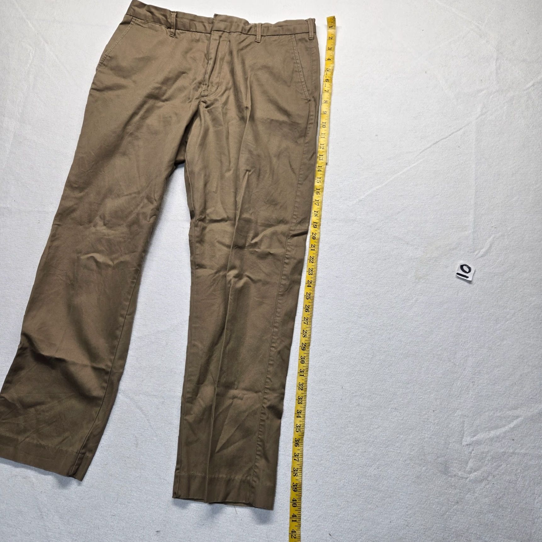 Merona Merona Beige Chino Pants Men 34x32 Pleated Regular Straight Leg Cotton Size US 34 / EU 50 - 7 Thumbnail