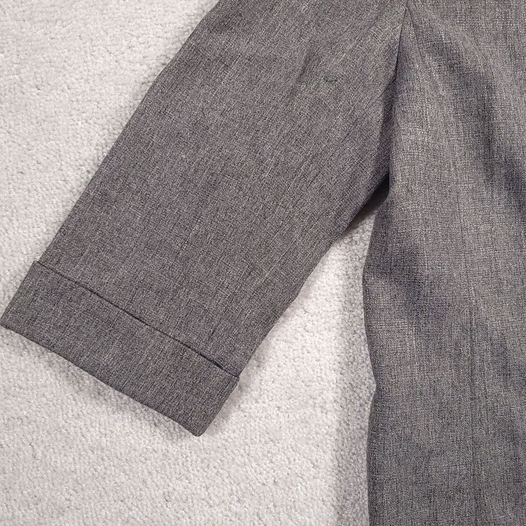 Vintage VINTAGE Alfred Dunner Blazer Shirt Jacket Women’s 12 Gray Shoulder Pads Button Up Size XL / US 12-14 / IT 48-50 - 4 Thumbnail