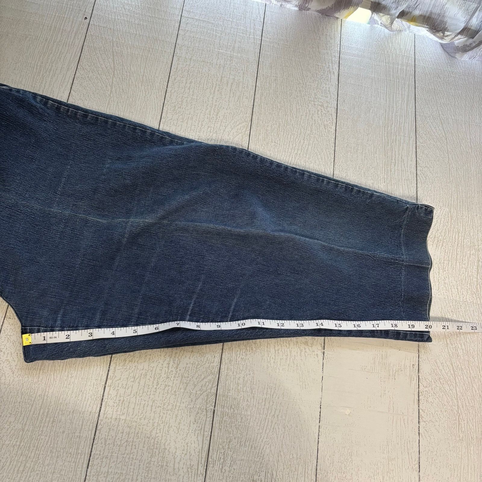 Other Kim Rogers Blue Denim Capri Pants Size 14 Size 36" / US 14 / IT 50 - 8 Thumbnail