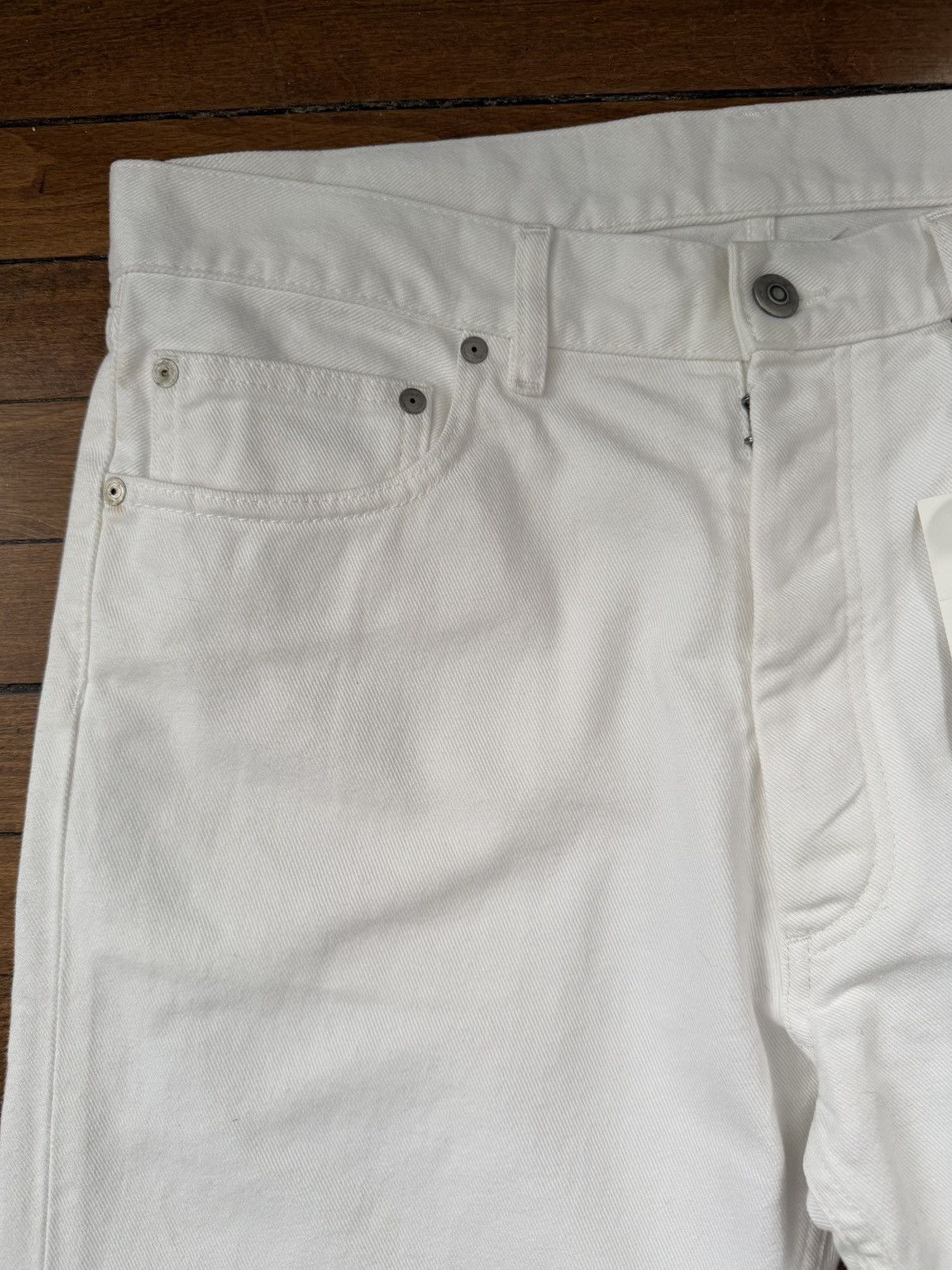Maison Margiela AW23 Line 10 white denim jeans, size 34, made in Italy Size US 34 / EU 50 - 4 Thumbnail