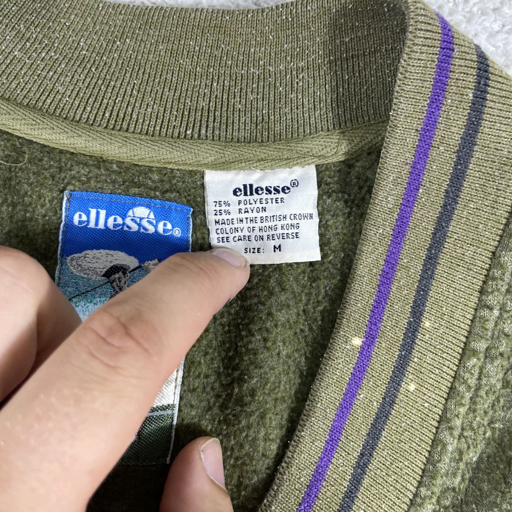 Ellesse VINTAGE ellesse Sweater Vest Mens Medium Green Fleece Golf 90's Y2K Preppy Skate Vest Mens Green Size US M / EU 48-50 / 2 - 5 Thumbnail