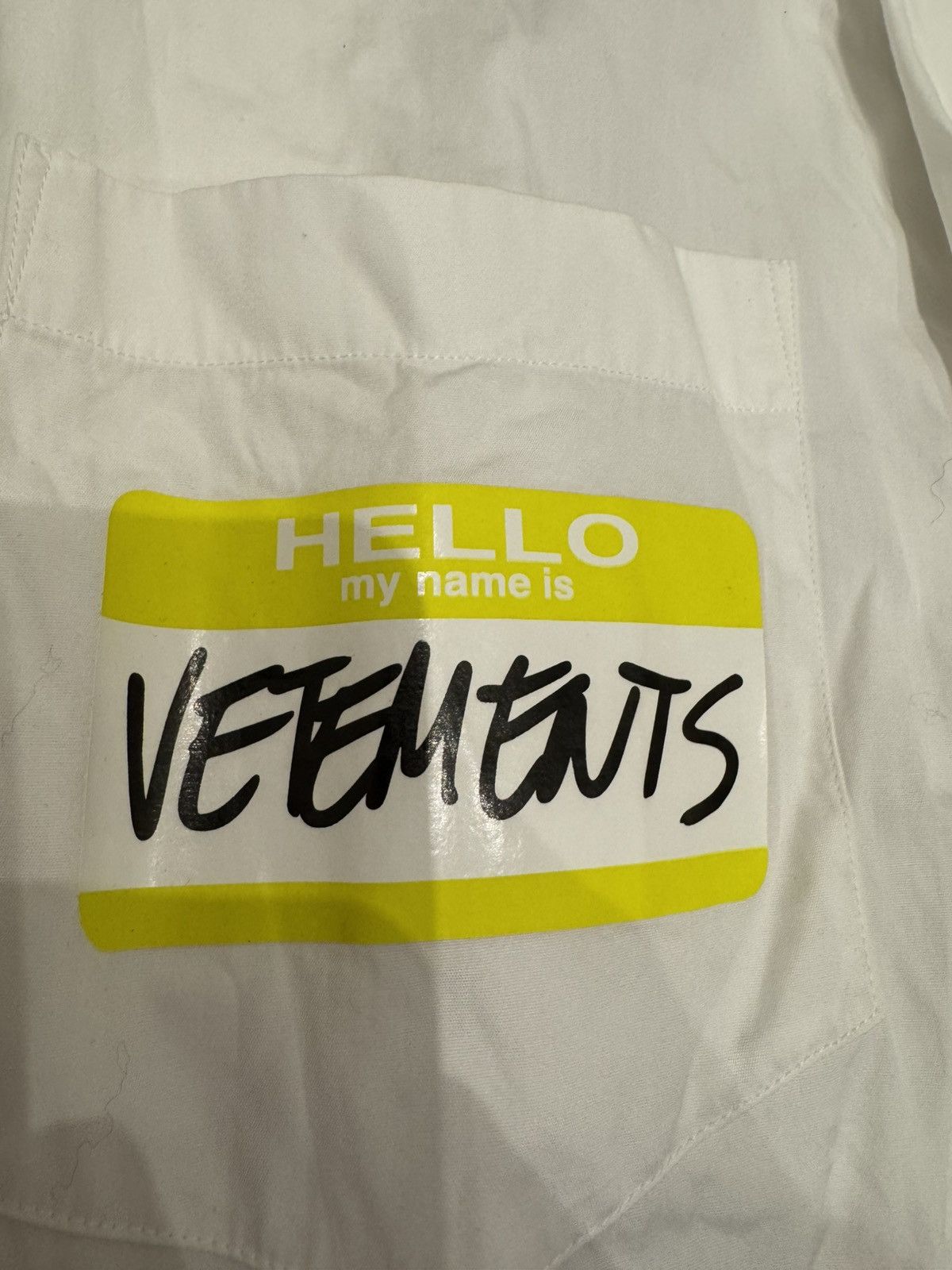 Vetements Hello my name is vetements shirt Size US L / EU 52-54 / 3 - 3 Thumbnail