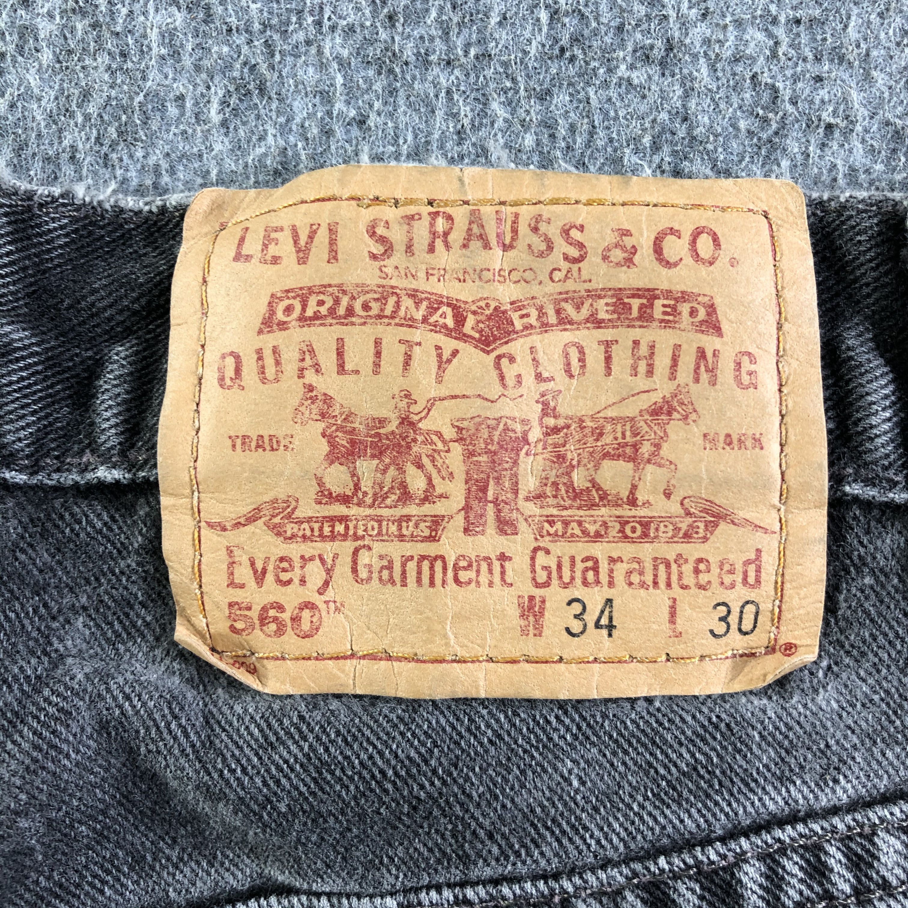Levi's 90s Vintage Levis 560 Jeans-J4290 Size US 34 / EU 50 - 5 Thumbnail