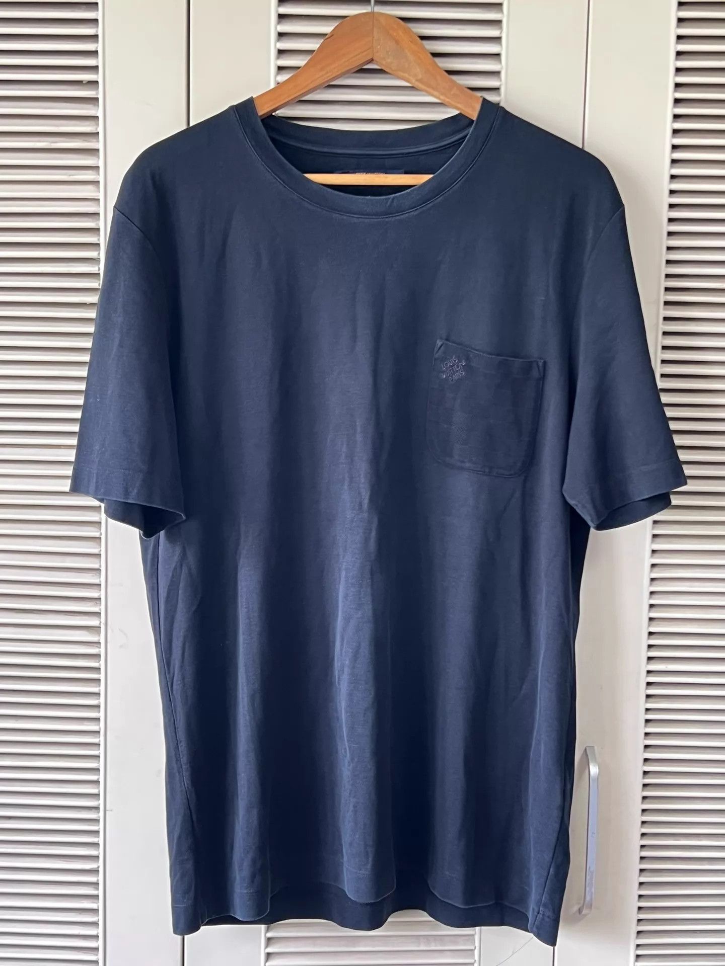 Louis Vuitton Blue Short Sleeve Pocket T-Shirt Size US XXL / EU 58 / 5 - 1 Thumbnail