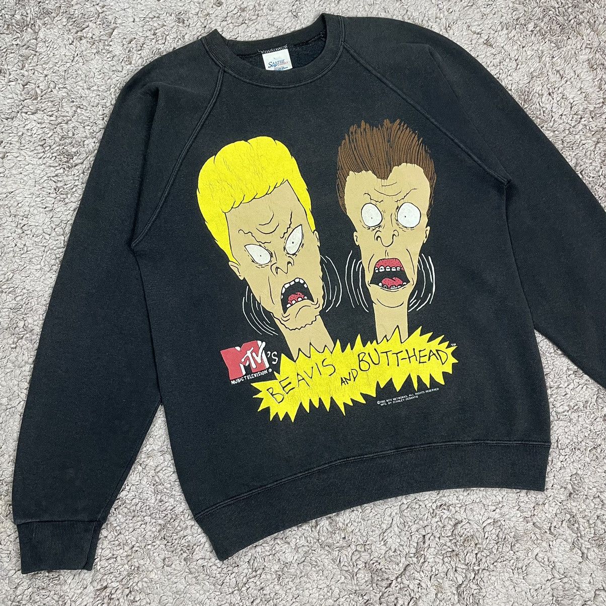 Cartoon Network Vintage 90’s MTV Beavis and Butthead Sweatshirt Size US L / EU 52-54 / 3 - 3 Thumbnail