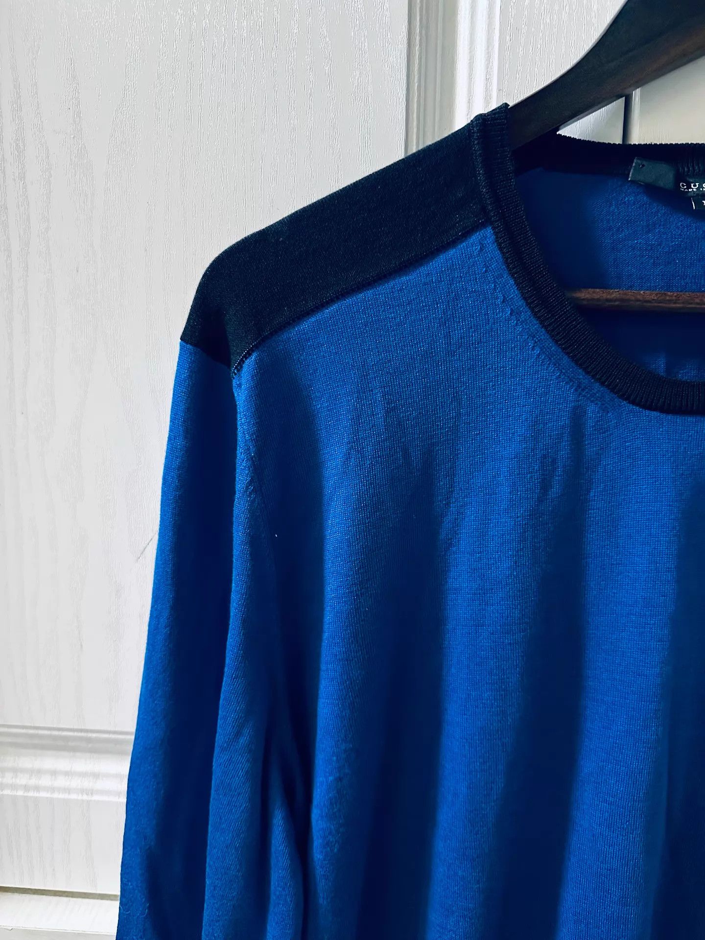 Gucci GUCCI Limited Edition Embroidered Logo Blue Knit Sweater L Size L / US 10 / IT 46 - 4 Thumbnail