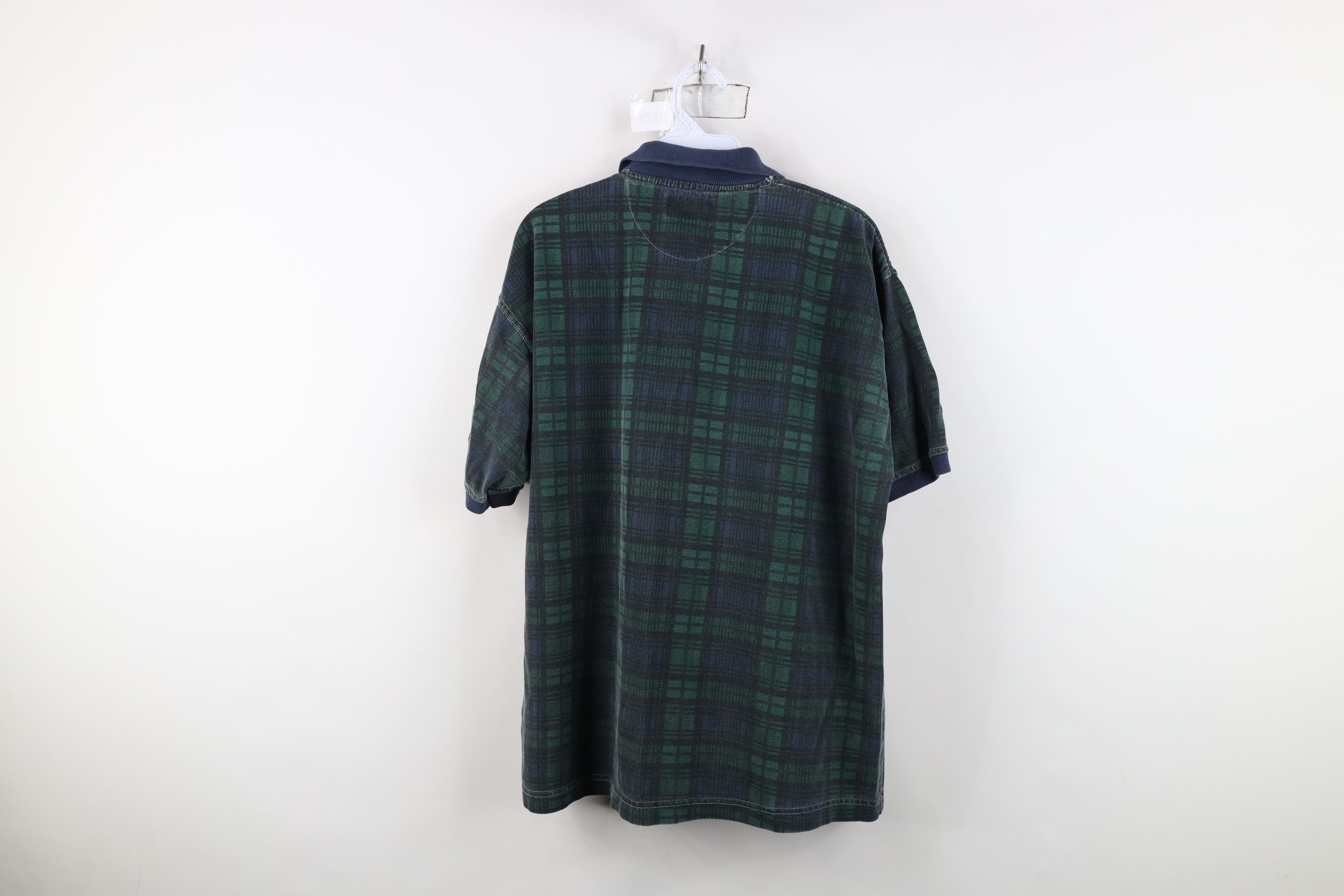 Vintage Vintage 90s Streetwear Fit Collared Golf Polo Shirt Plaid Size US M / EU 48-50 / 2 - 11 Thumbnail