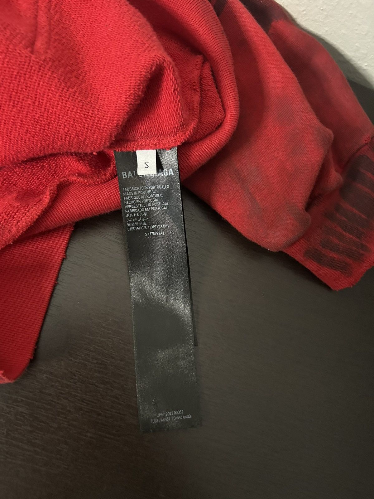 Balenciaga Red Balenciaga Skater Zip Up Hoodie Size US S / EU 44-46 / 1 - 6 Thumbnail