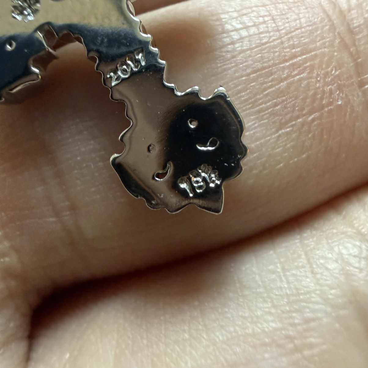 Chrome Hearts Chrome Hearts White Gold Filigree Cross Charm with Diamonds Size ONE SIZE - 3 Thumbnail
