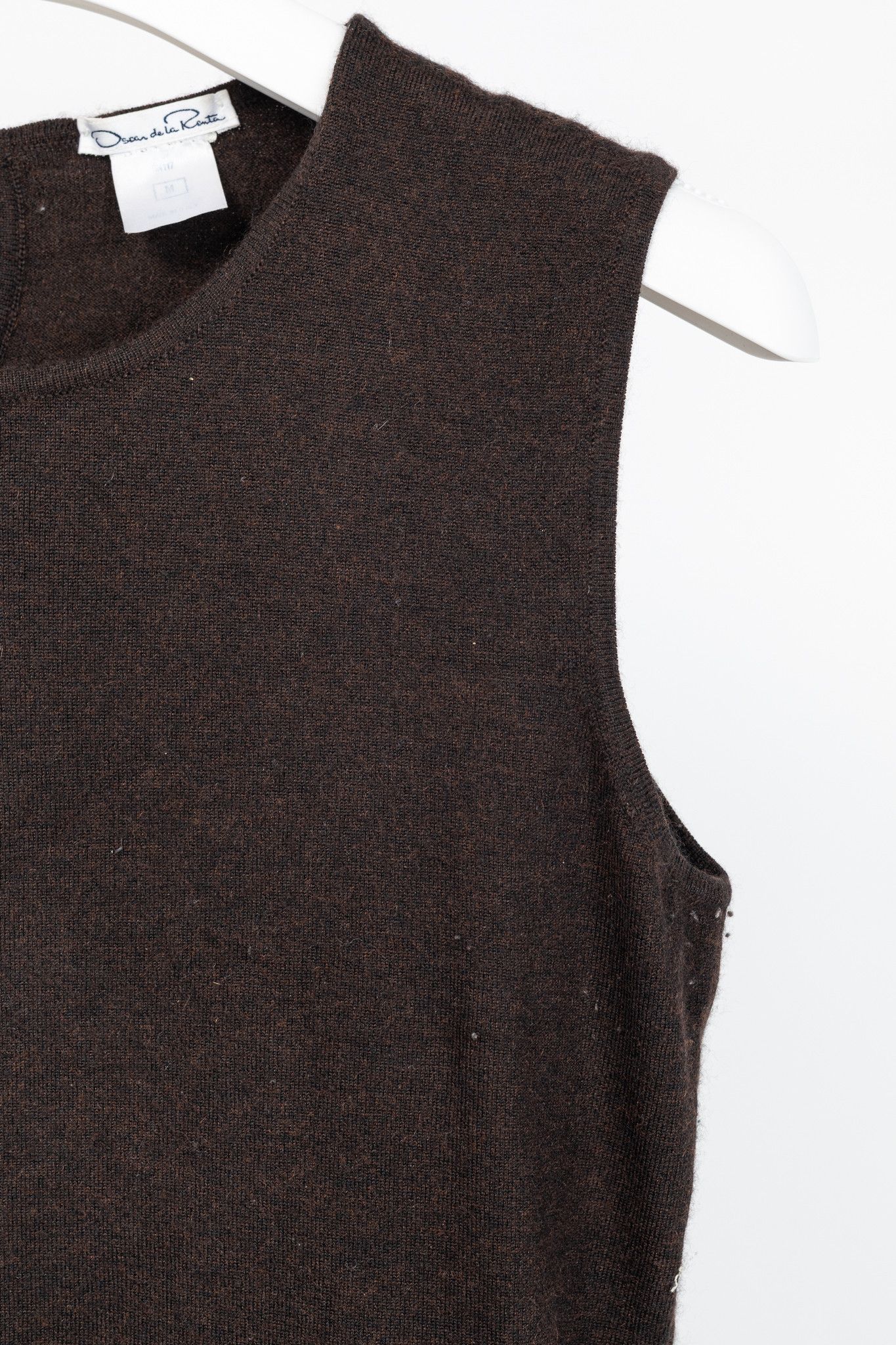Oscar De La Renta Oscar de la Renta AW/07 Brown Cashmere-Knit Tank Size M / US 6-8 / IT 42-44 - 5 Thumbnail