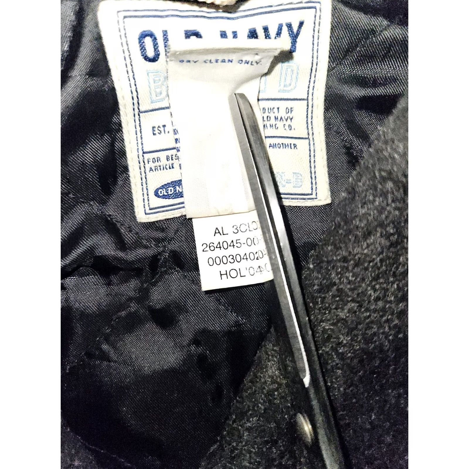 Old Navy VINTAGE Old Navy Double Breasted Wool Blend Pea Coat Women's Large Heather Gray Coat Womens Large Gray Wool Blend Pea Coat Size L / US 10 / IT 46 - 3 Thumbnail