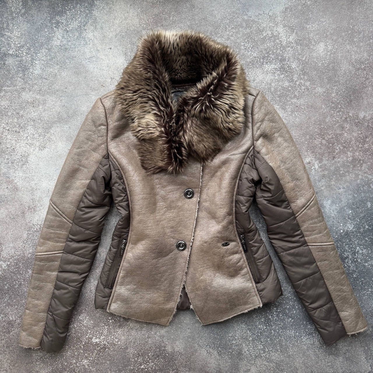20471120 Gaudi Vintage Avant Garde Y2K Faux Fur Jacket Size M / US 6-8 / IT 42-44 - 1 Thumbnail