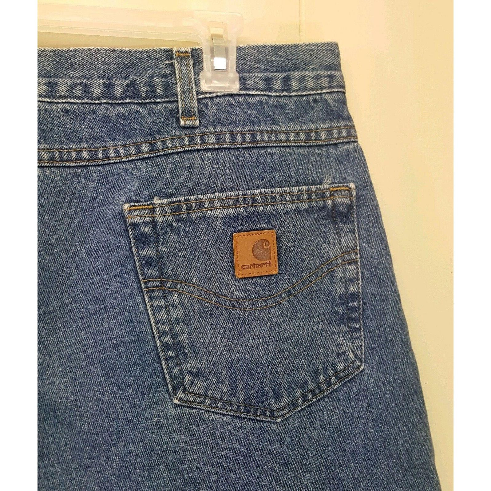 Carhartt Carhartt 44x30 Mens Flannel Lined Jeans Relaxed Fit Pants B1 Size US 44 / EU 60 - 4 Thumbnail