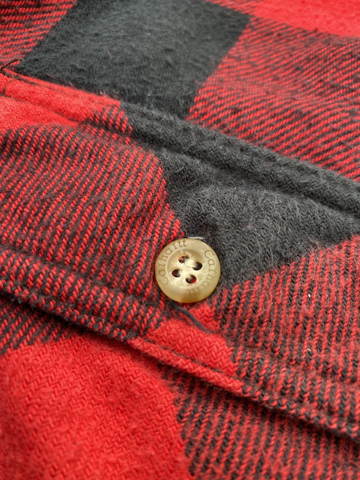 Carhartt × Vintage 90S CARHARTT CHEK LONG SLEEVE VINTAGE Y2K BUTTON UP SHIRT Size US L / EU 52-54 / 3 - 3 Thumbnail