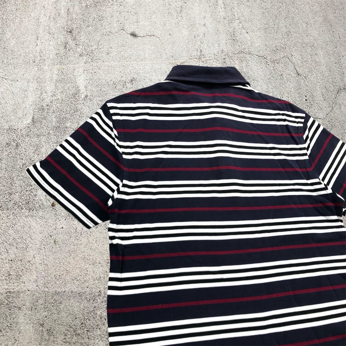 Burberry Vintage Burberry Black Label Polo T-shirt Stripe Luxury Size US S / EU 44-46 / 1 - 8 Thumbnail
