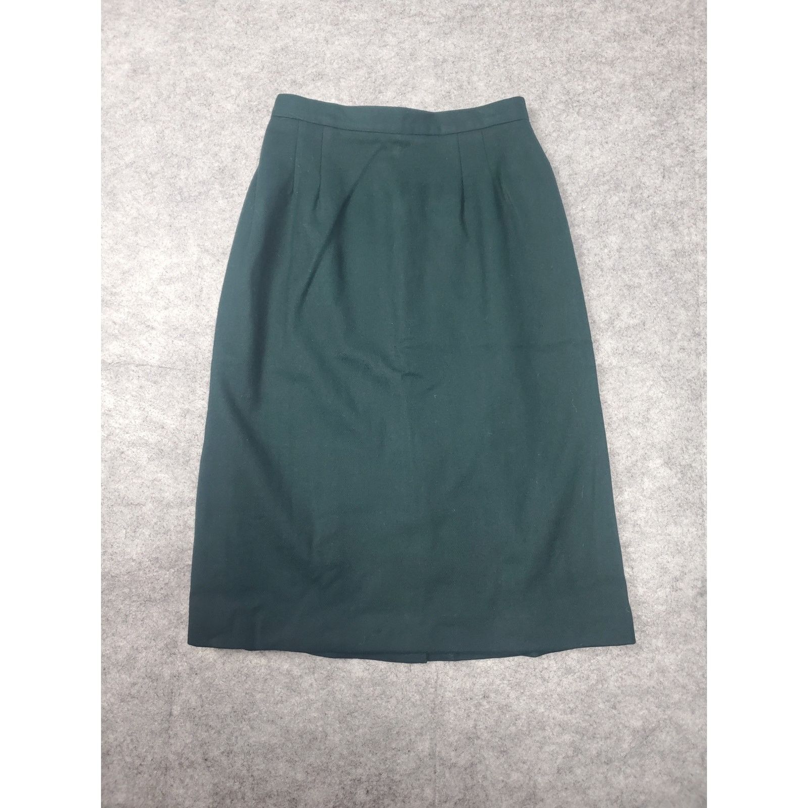 Other Vintage Womens Diane Richard 8 Green Wool Midi Pencil Skirt Size 30" / US 8 / IT 44 - 1 Thumbnail