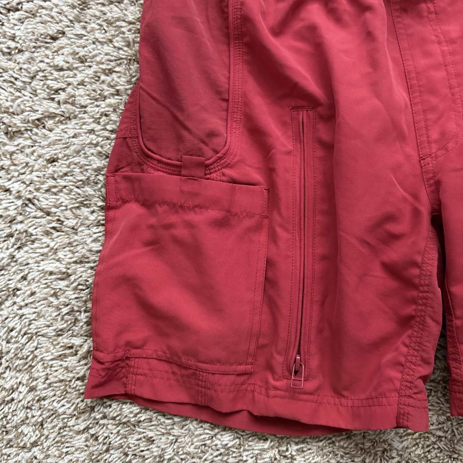 Oakley × Vintage Vintage Oakley Y2K Utility Tactical Red Cargo Shorts Baggy Size US 32 / EU 48 - 10 Thumbnail