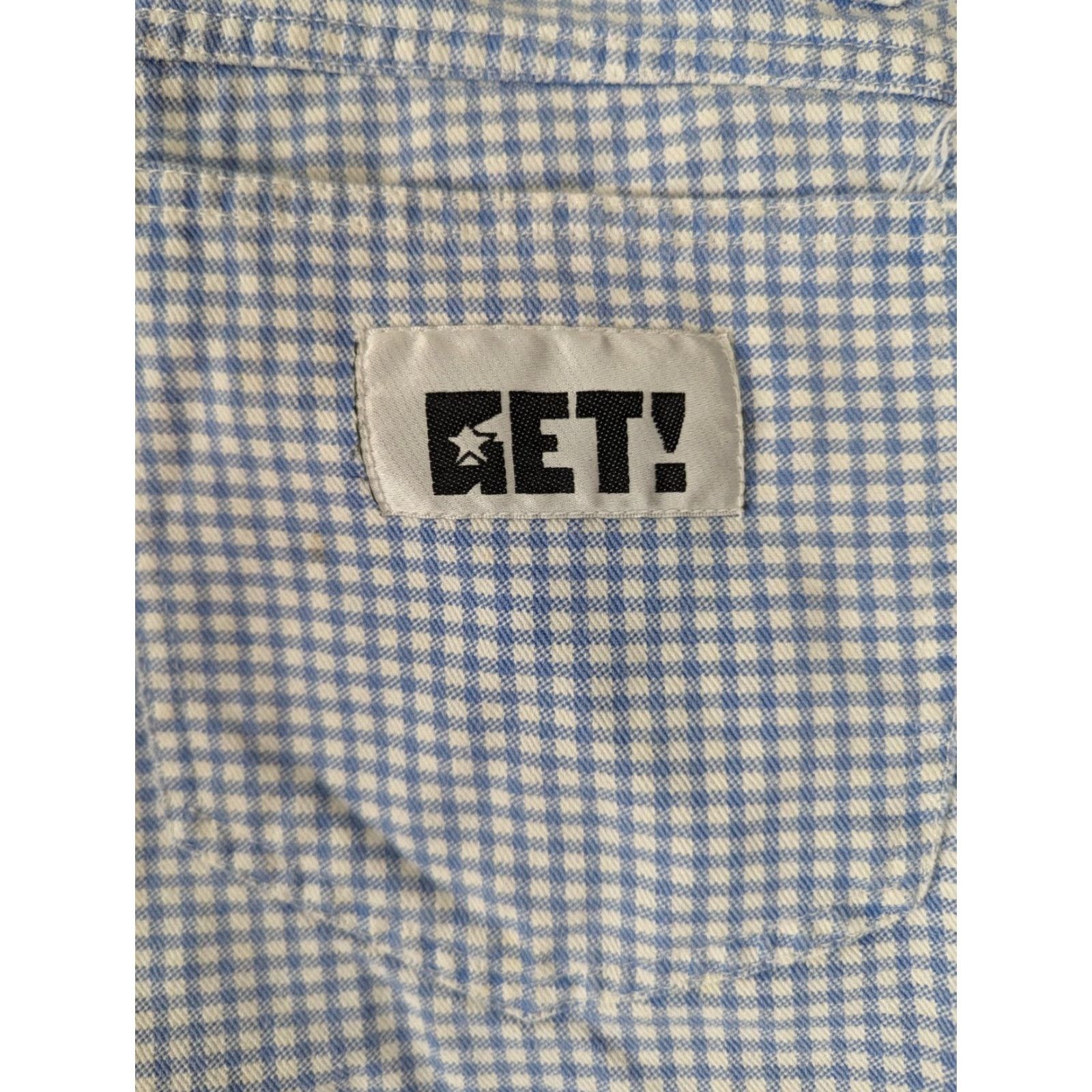 Vintage VINTAGE Mom Denim High Rise Bermuda 26 Jeans 90s Blue Blue Check Polka Dot Button Fly Women's 2 S4W Size 26" / US 2 / IT 38 - 6 Thumbnail