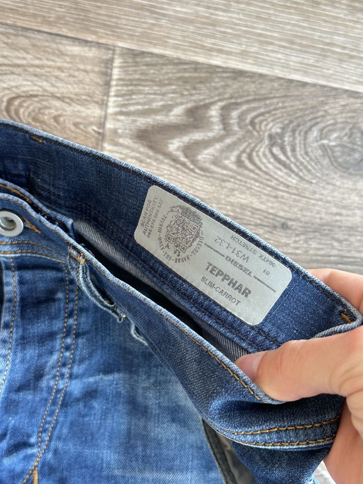 Diesel 🔥 DIESEL TEPPHAR Vintage Slim Carrot Jeans Pants Denim Size US 31 - 3 Thumbnail