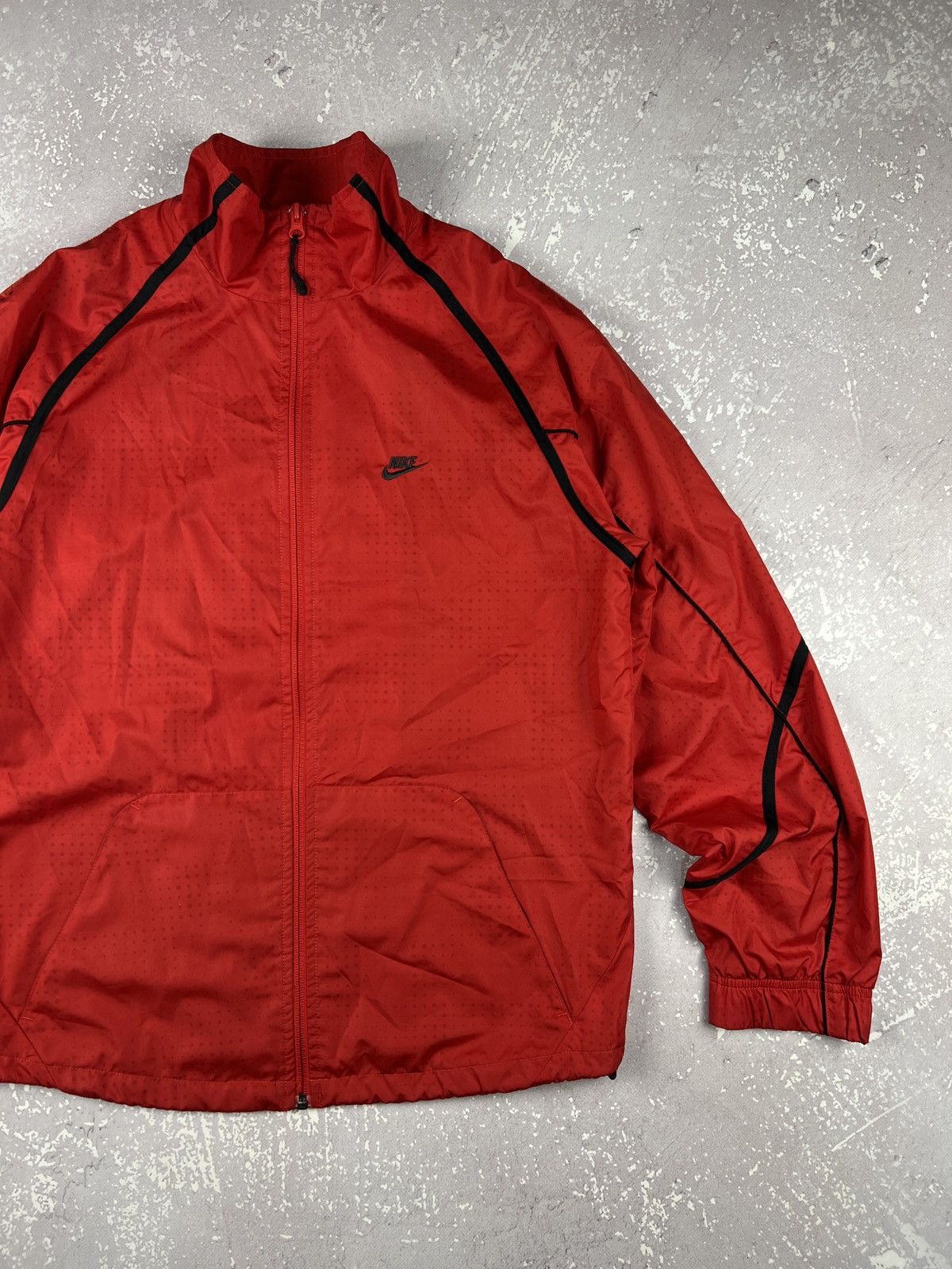 Nike Vintage Y2K Nike Air Track Top Wind Nylon Jacket Mens S Red Size US S / EU 44-46 / 1 - 2 Thumbnail