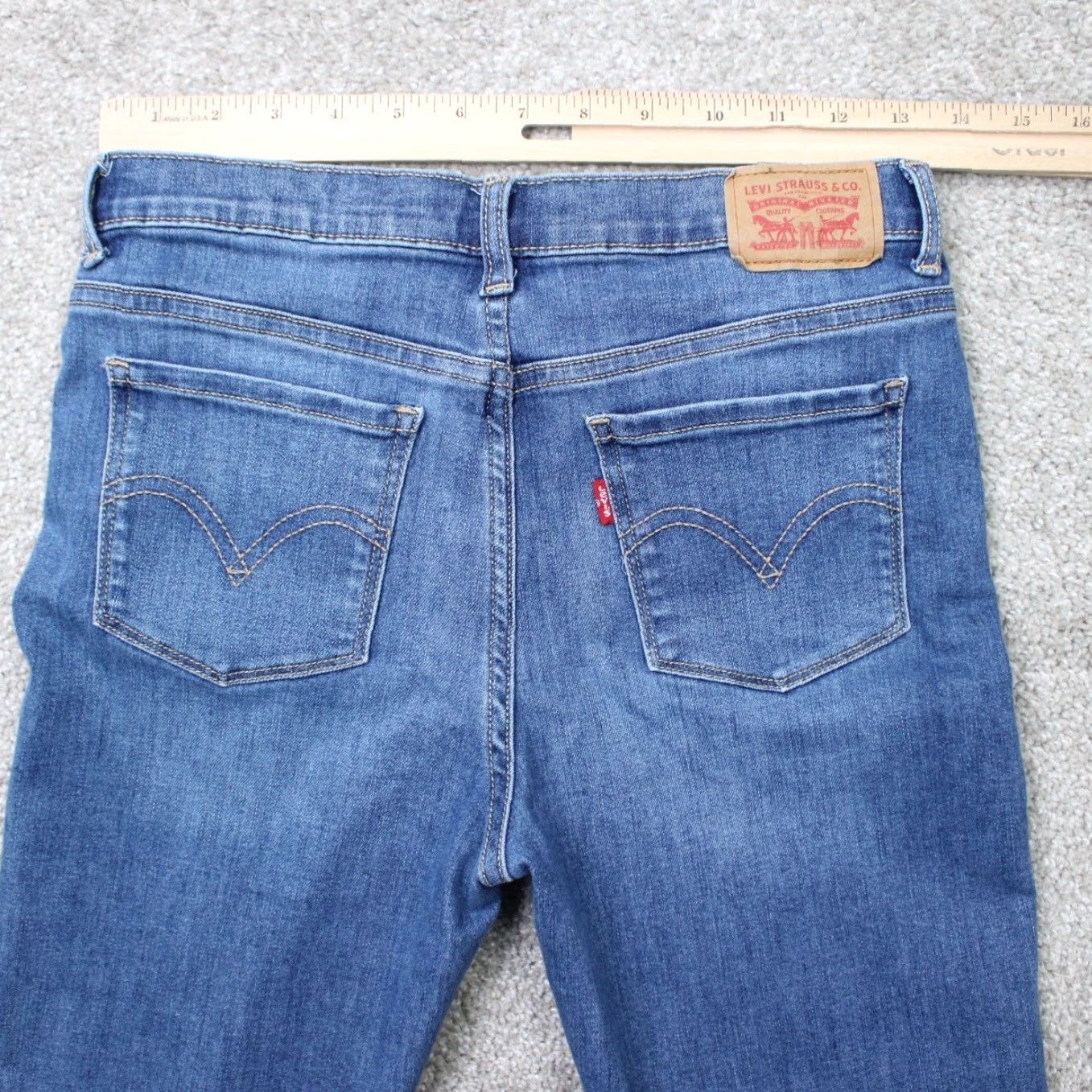 Levi's Levi’s Jeans Womens 16 Blue 720 High-Rise Super Skinny Distressed Denim Jeans (28x28) Size 38" / US 16 / IT 52 - 7 Thumbnail