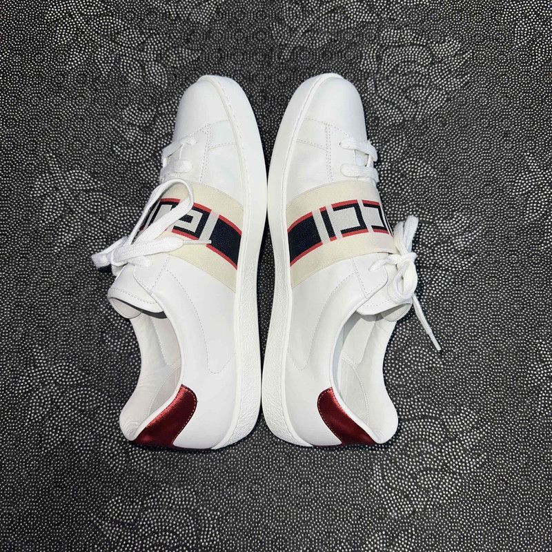 Gucci Gucci Ace White Fashion Sneakers for Men - Size US 8 / EU 41 - 6 Thumbnail