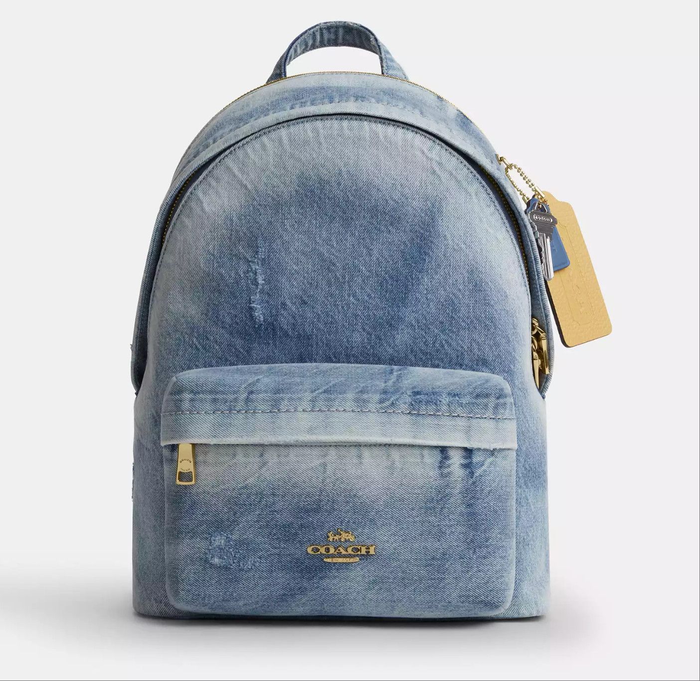 Coach Taylor Small Backpack In Loved Denim CEF27 Size ONE SIZE - 2 Thumbnail