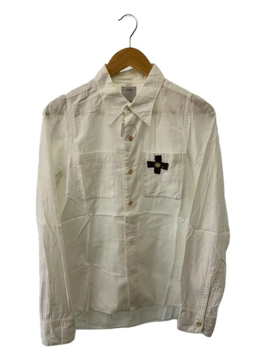 image of Visvim Embroidered Button Up Shirt in White, Men's (Size Small)