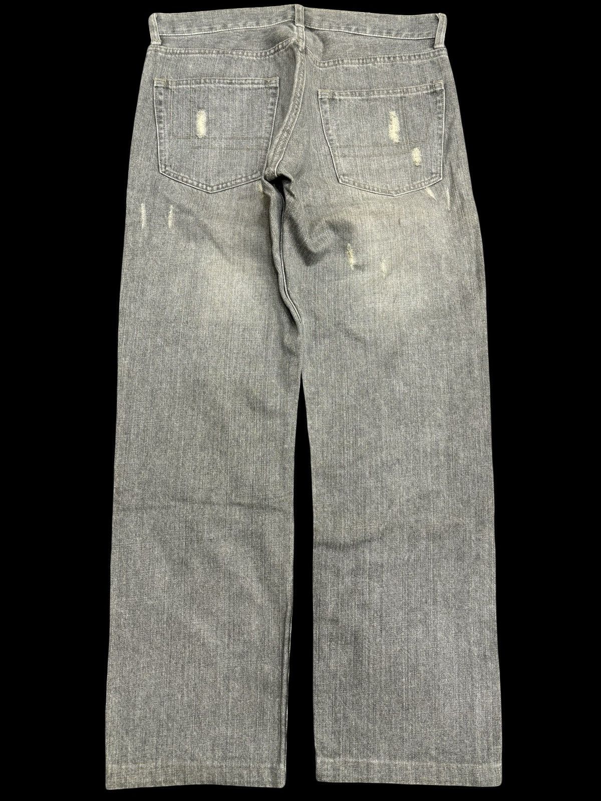 Designer 💥Insane 90s Jean💥LIFE PLUS MUSIC Japan Distressed Denim F550 Size US 31 - 2 Thumbnail